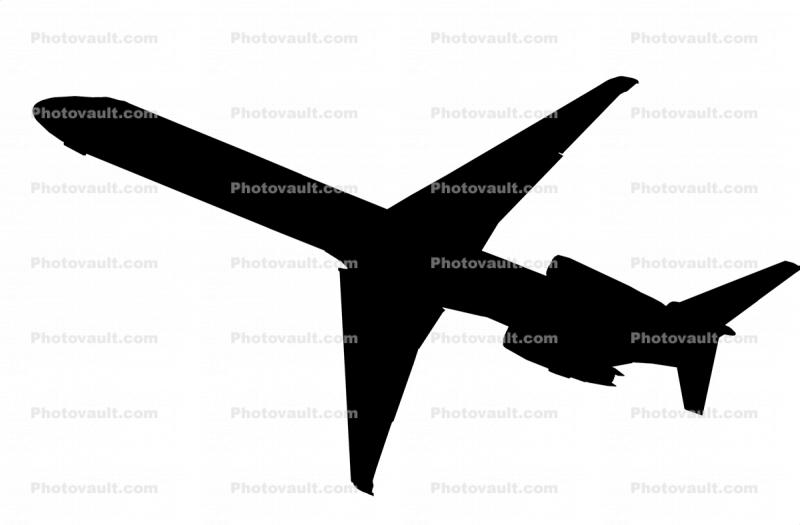 Super 80, MD-80 Silhouette, logo, shape, Planform