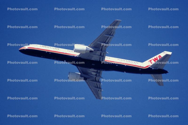 N717TW, Trans World Airlines TWA, Boeing 757-231, May 1999, PW2037, PW2000