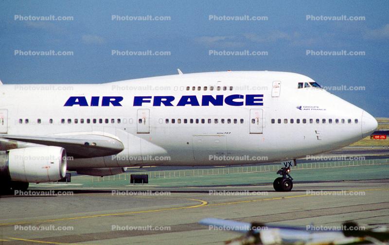 F-BPVX, Boeing 747-228B, 747-200 series, (SFO), Air France AFR, CF6-50E2, CF6