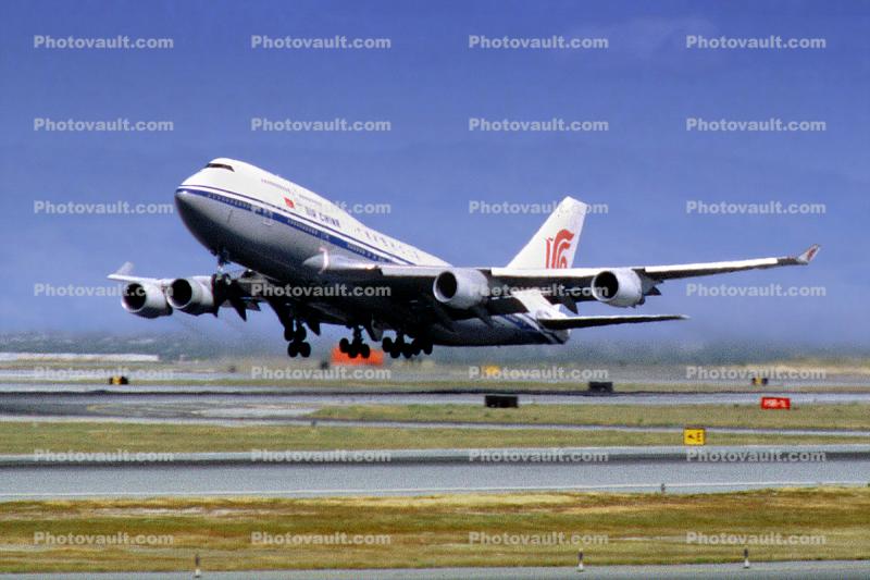 Air China, B-2443, Boeing 747-4J6, (SFO), 747-400 series, PW4056, PW4000