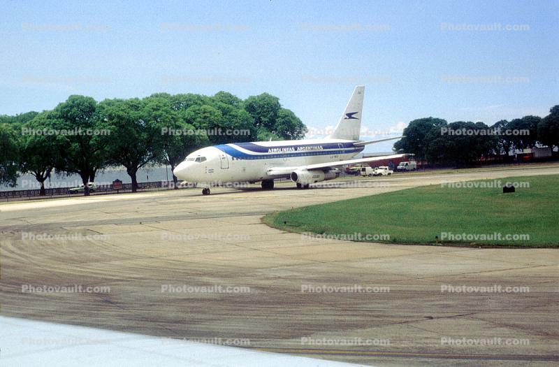 LV-WSY, Aerolineas Argentinas ARG, Boeing 737-200 series, Jorge Newbery Airport, Argentina, JT8D