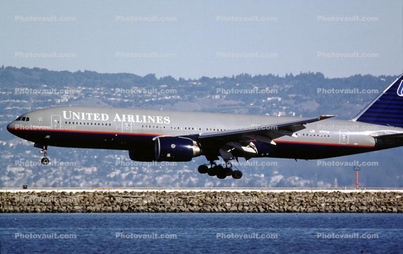 N797UA, United Airlines UAL, Boeing 777, (SFO)
