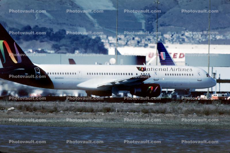 N546NA, Boeing 757, San Francisco International Airport (SFO), National Airlines NAL