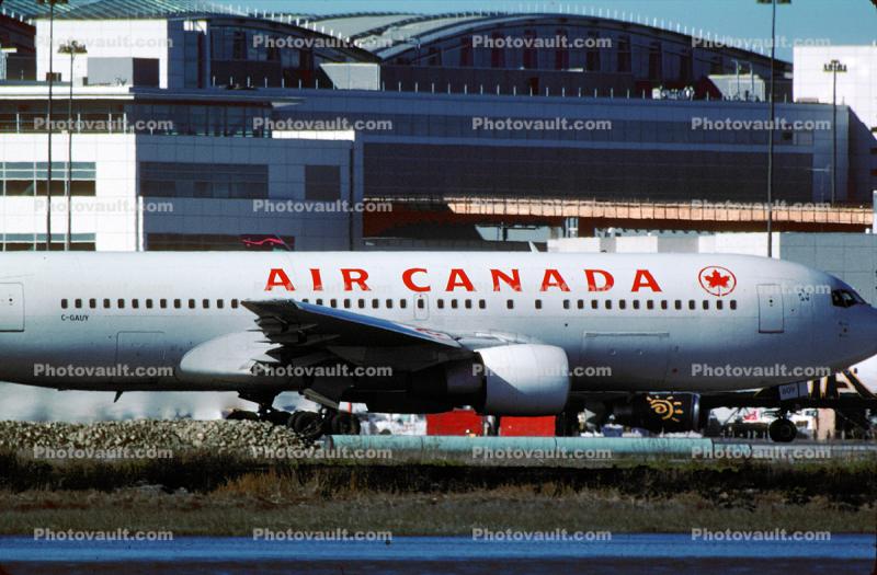 C-GAUY, Boeing 767-233, (SFO), Air Canada ACA, JT9D-7R4D, JT9D
