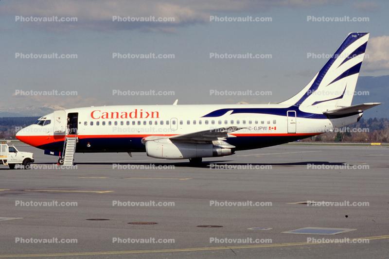 C-GJPW, Boeing 737-275, Canadian Airlines CDN, 737-200 series