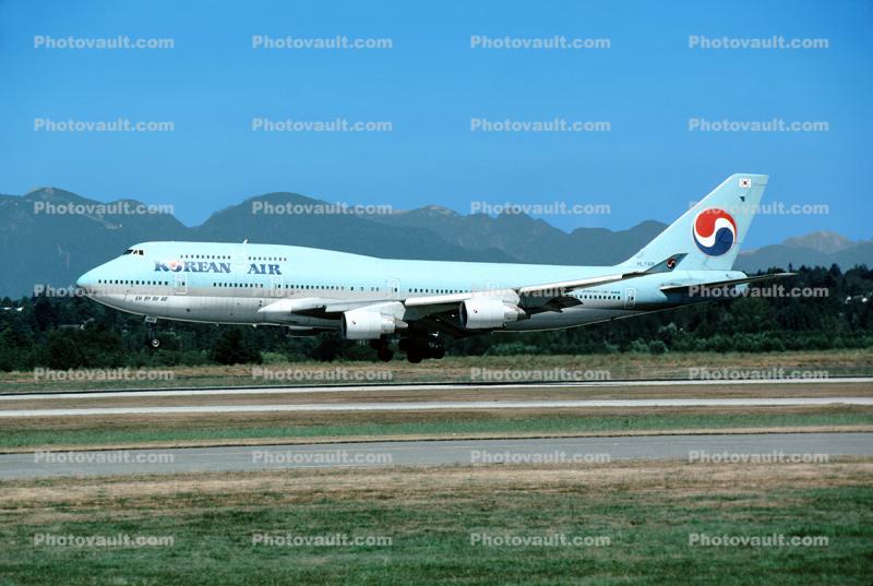 HL7481, Boeing 747-4B5, Korean Air KAL, 747-400 series, PW4056, PW4000