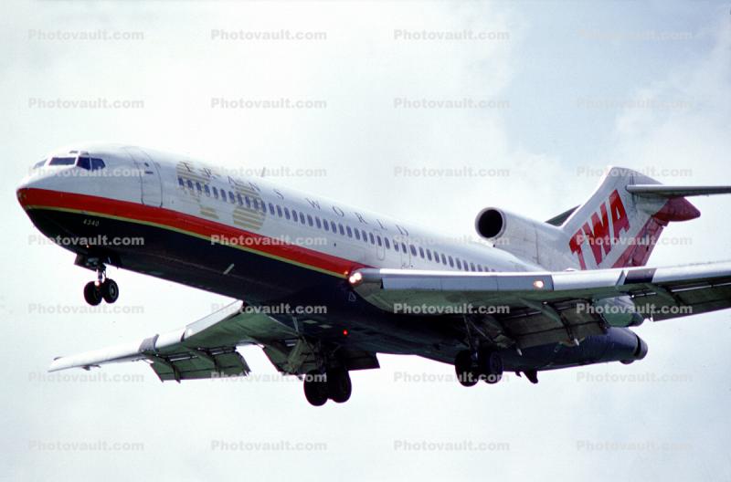 N54340, Trans World Airlines TWA, Boeing 727-231, JT8D, 727-200 series