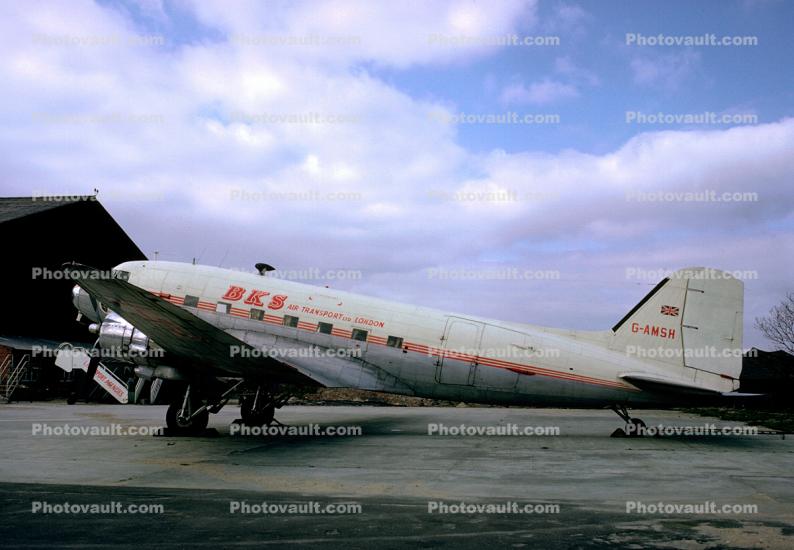 G-AMSH, BKS Air Transport, Douglas DC-3 Twin Engine Prop