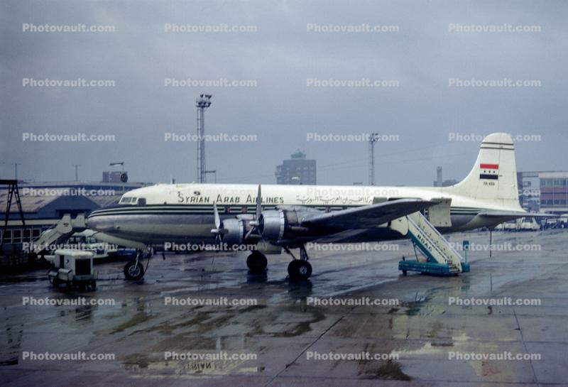 TK-ADA, Syrian Arab Airlines, Douglas DC-6, 1966, 1960s