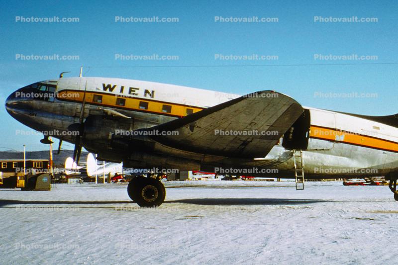 N1548V, Curtiss C-46A-55-CK Commando, R-2800, Wien Alaska Airlines