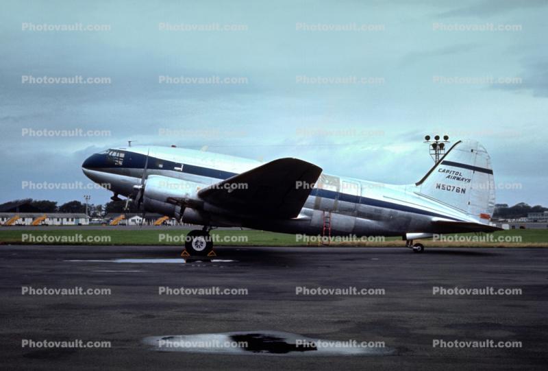 N5076N, Capitol Airways, Curtiss C-46 Commando, R-2800