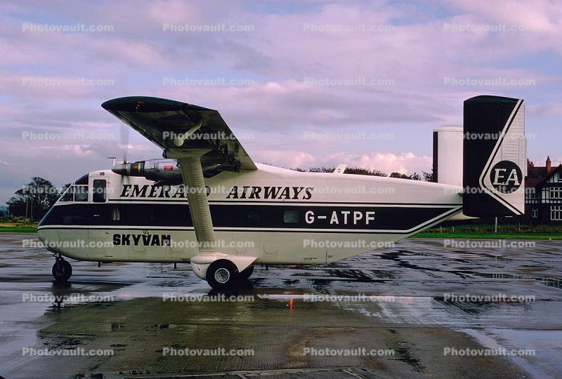 G-ATPF, Emerald Airways, Skyvan, Short Brothers And Harland Ltd SC7 SKYVAN 2 VARIANT 100