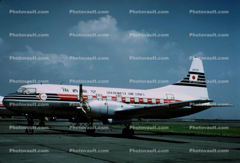 JA5125, Southwest Air Lines, Convair CV-240-3, 240, R-2800
