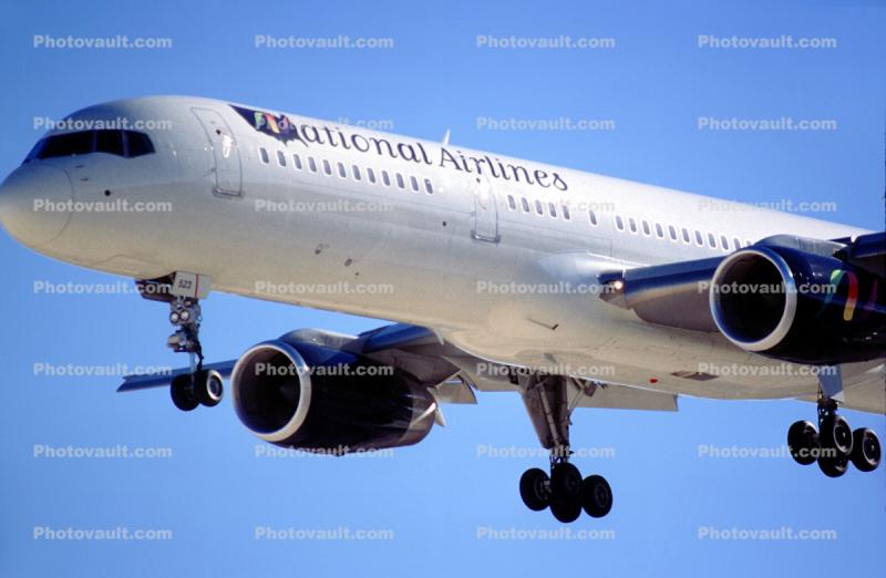 N523NA, Boeing 757-28A, National Airlines NAL, 757-200 series, RB211-535 E4, RB211