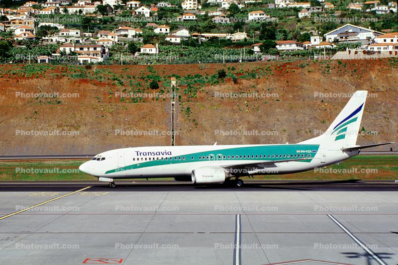 PH-HZA, Boeing 737-8K2,  CFM56-7B27,  CFM56, Transavia, Funchal Madeira, CFM56