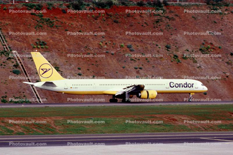D-ABOC, Condor Airlines, Boeing 757-330, Funchal Madeira, RB211