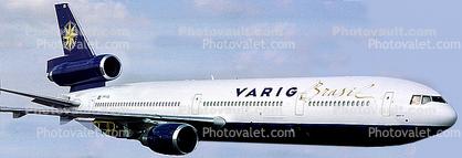 Varig Airlines, McDonnell Douglas, MD-11, Panorama, PP-VQL, CF6-80C2D1F, CF6