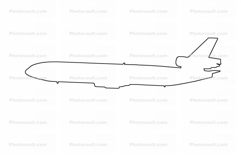 McDonnell Douglas, MD-11 Outline, Line Drawing