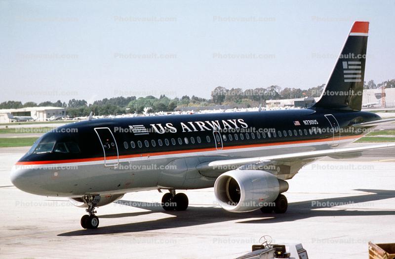 US Airways AWE, Airbus A320 series, N730US, Airbus A319-112, A319 series, CFM56-5B6/P, CFM56, Santa Ana International Airport