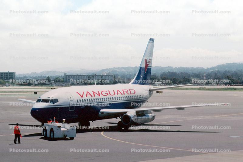 N120NJ, Boeing 737-2T5, Vanguard Airlines, 737-200 series, San Francisco International Airport (SFO)