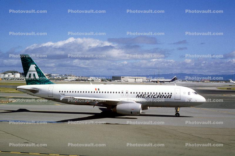 N292MX, Mexicana, Airbus A320-231, San Francisco International Airport (SFO), A320-231 series, V2500