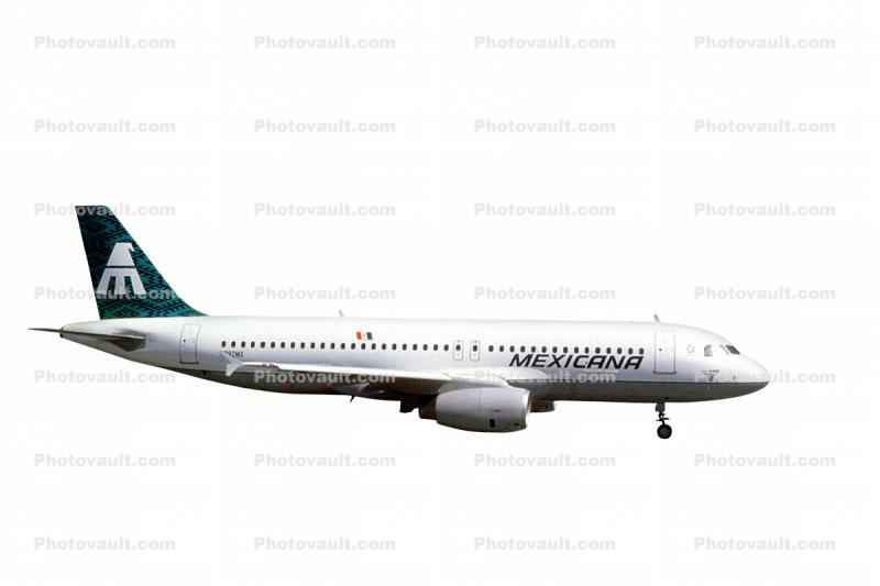 N292MX, Mexicana, Airbus A320-231, V2500, photo-object, object, cut-out, cutout