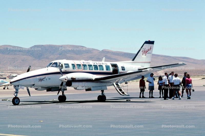 N191AV, Air Vegas Airlines, Beech C-99, PT6A, Henderson Executive Airport, Las Vegas