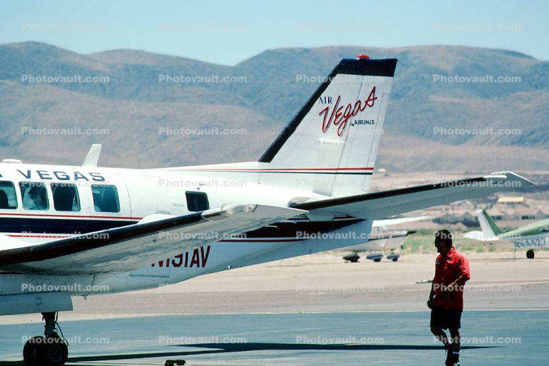 N191AV, Air Vegas, Air Vegas Airlines, Beech C-99, PT6A, Henderson Executive Airport, Las Vegas