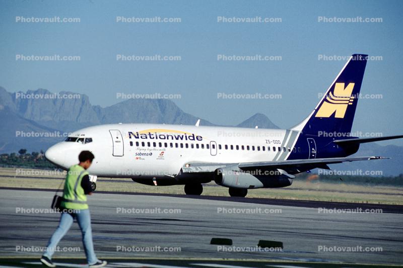 ZS-OOO, Nationwide Airlines, Boeing 737, Cape Town, South Africa