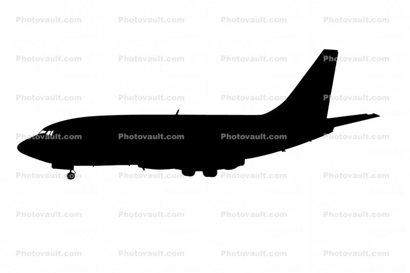 Boeing 737-130 silhouette, JT8D, 737-100 series, logo, shape