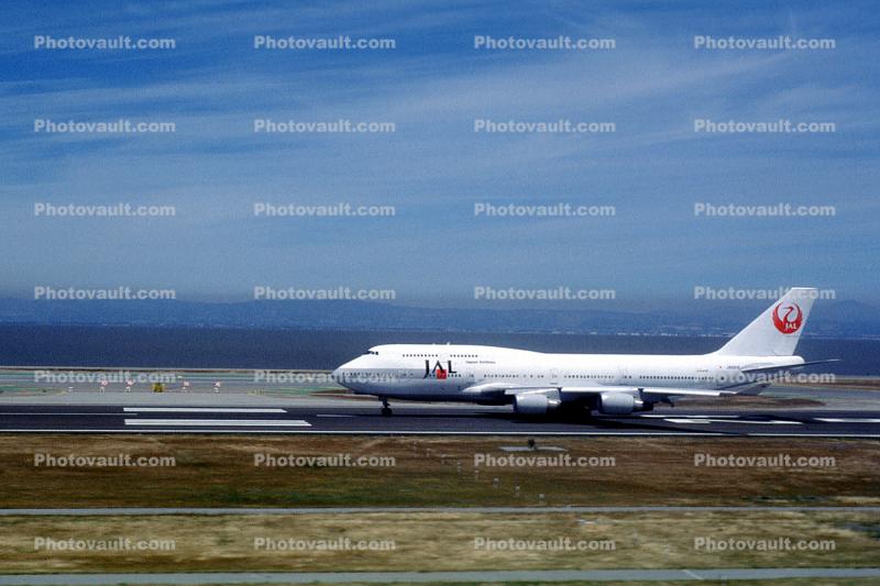 JA8918, Boeing 747-446, 747-400 series, Japan Airlines JAL, SFO, CF6, CF6-80C2B1F