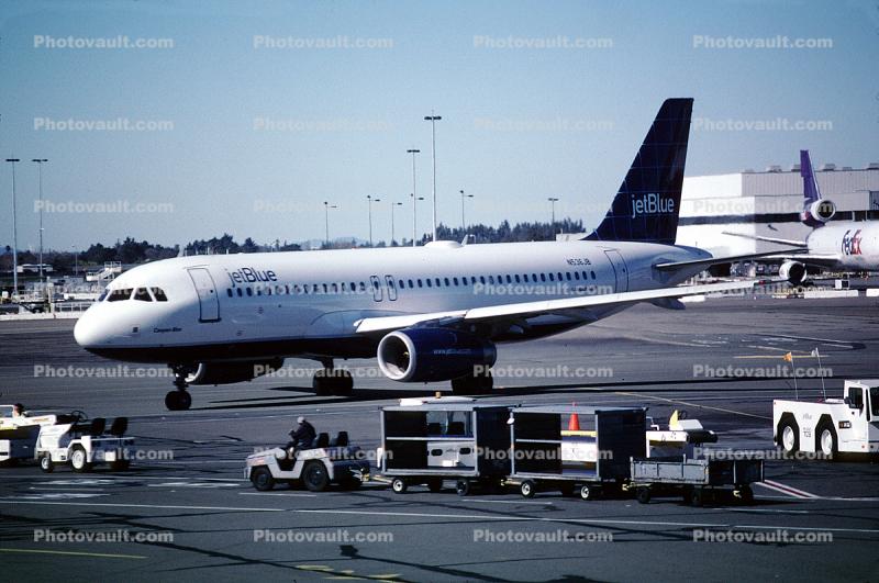 N536JB, JetBlue Airways, Airbus A320-232, Canyon Blue, V2527-A5, V2500