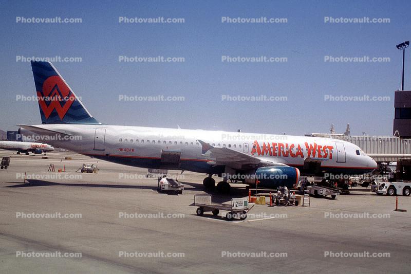 N649AW, Airbus A320-232, America West Airlines AWE, V2527-A5, V2500