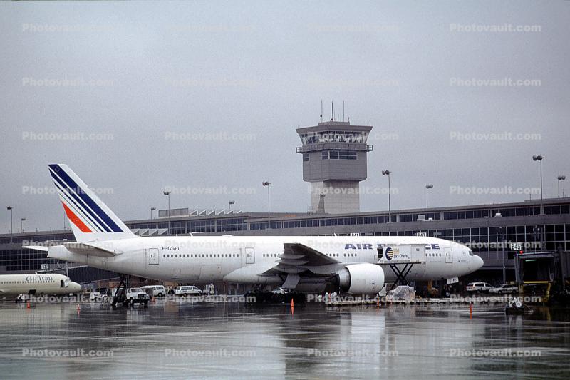 F-GSPI, Boeing 777-228ER, Air France AFR, Paris, GE90-90B2, GE90, Control Tower