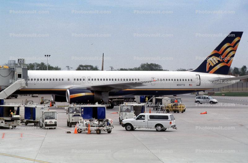 N557TZ, Boeing 757-33N, American Trans Air, 757-300 series