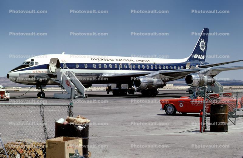 N851F, Flagship Resurgence, ONA, Douglas DC-8-55F, Overseas National Airways, JT3D, JT3D-3B