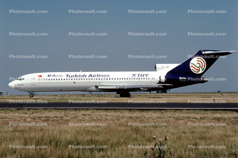 TC-JBG, Boeing 727-2F2, JT8D, 727-200 series