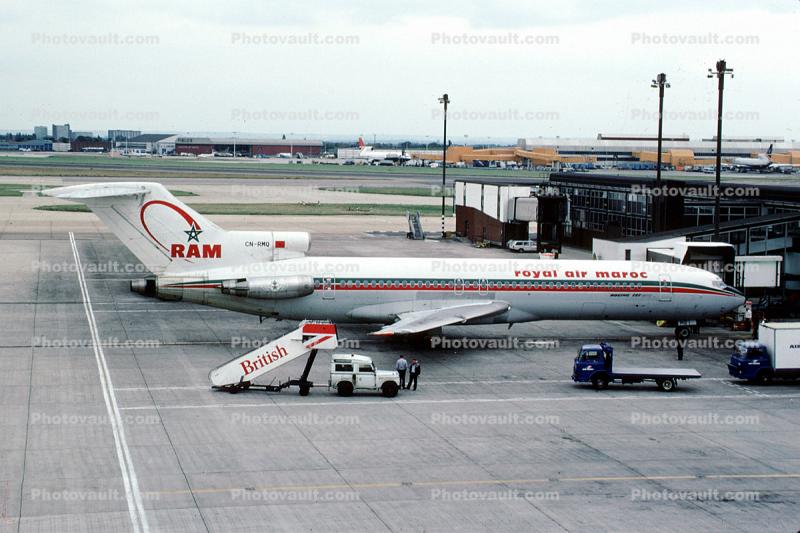 Royal Air Maroc, Boeing 727-2B6, CN-RMQ, Rampstairs, JT8D