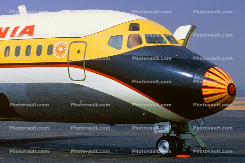 N8961, Air California ACL, Douglas DC-9-14, Black Nose, JT8D-7B s3, JT8D