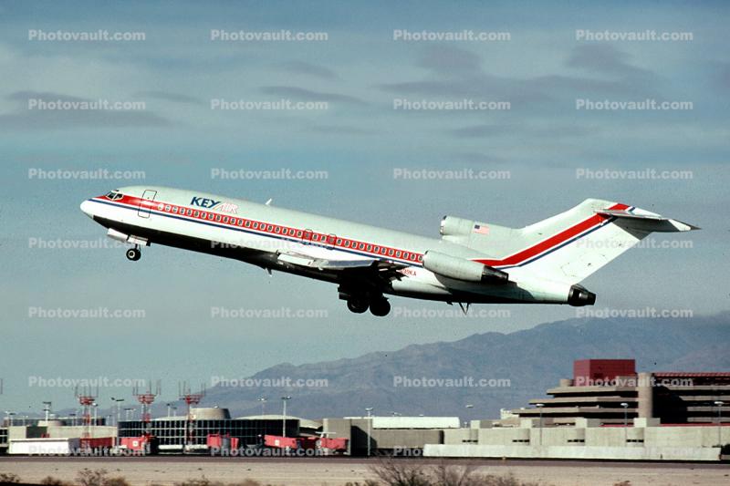 N39KA, Key Air, Boeing 727-22, Taking-off, JT8D, JT8D-7B, 727-200 series