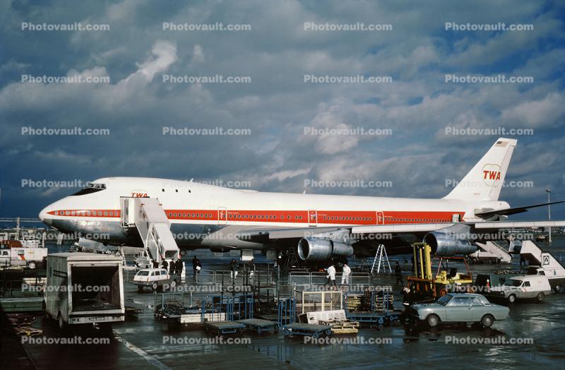 N93103, Boeing 747-131, JT9D, 747-100 series, 1970, 1970s, JT9D-7A