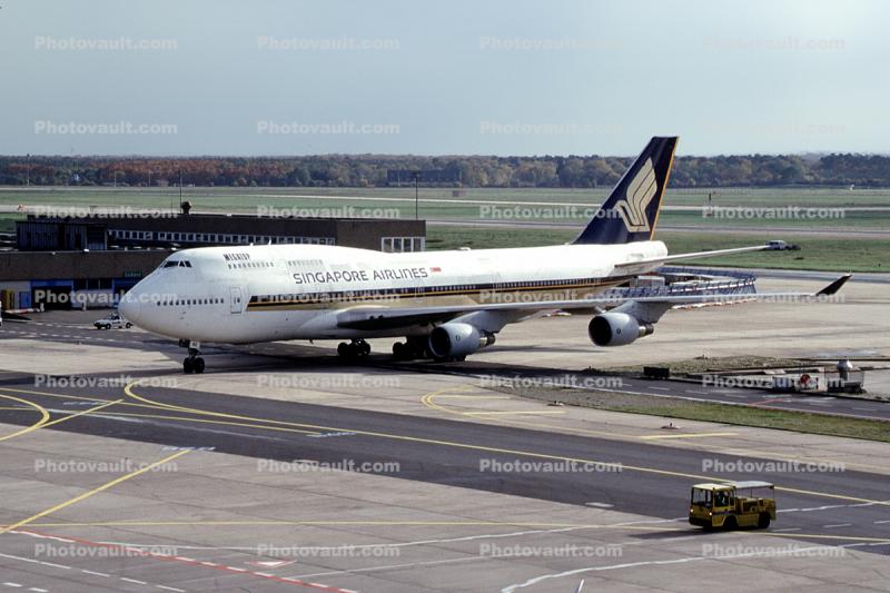 9V-SMK, Boeing 747-412, 747-400, Singapore Airlines SIA, PW4056, PW4000