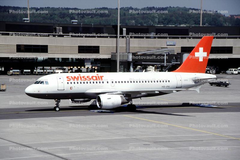 HB-IPV, Airbus A319-112, SwissAir, A319 series, CFM56-5B6/P, CFM56