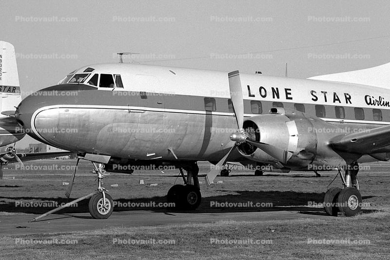 N93209, Lone Star Airlines, Martin 202A, 2-0-2, 1950s