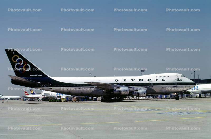 SX-OAB, Boeing 747-284B, Olympic, Olympic Airlines, JT9D-7J, JT9D