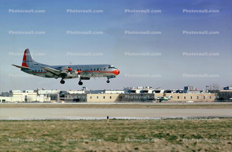 N6135A, American Airlines AAL, Lockheed L-188A Electra, Flagship San Antonio