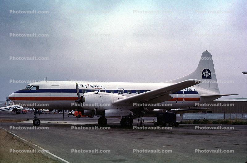 N865TA, Air Resorts Airlines, Convair C-131D-CO, R-2800, 1950s