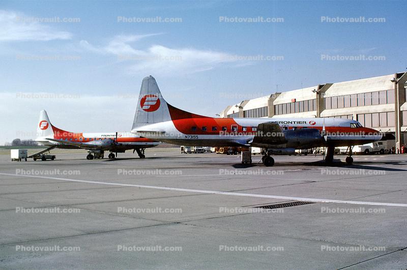 N73155, Frontier Airlines, Convair 340-31, 1950s