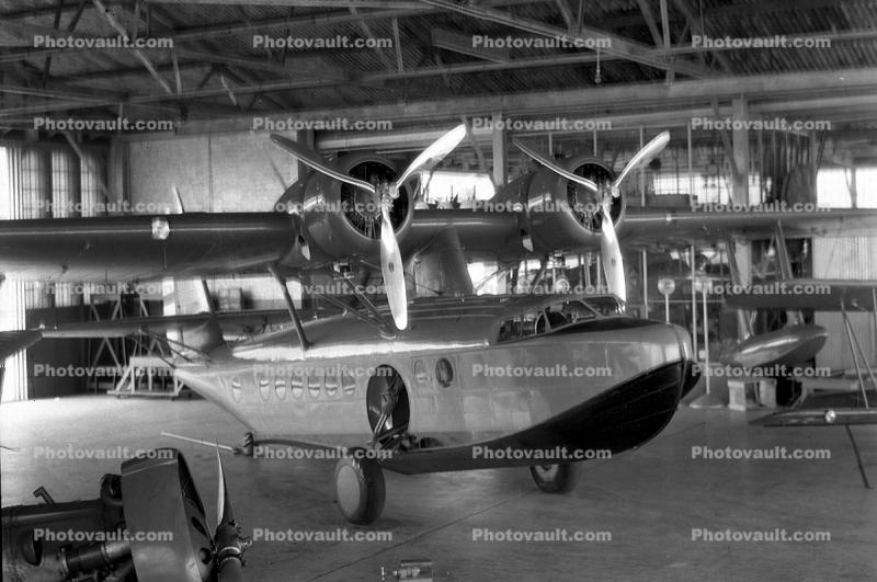 Sikorsky S-43 Flying Boat, propliner, prop, radial piston, 1950s