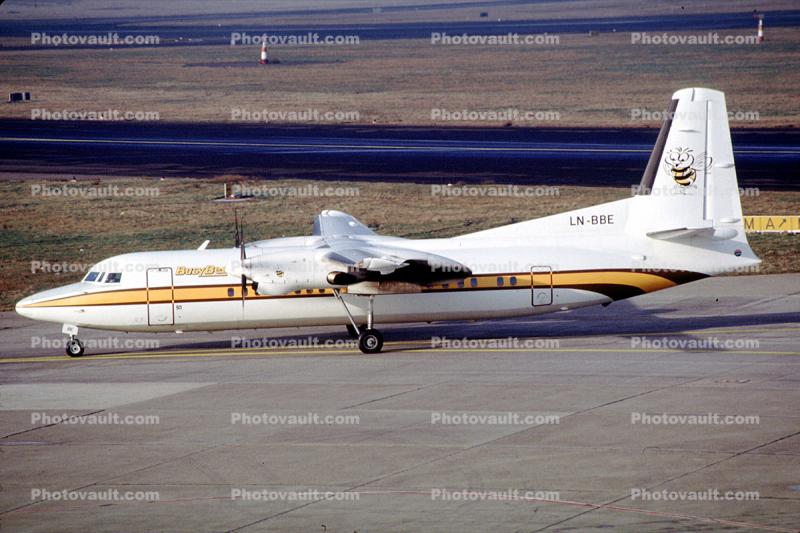 LN-BBE, BusyBee Airline, Busy Bee of Norway, Fokker F-27-050, F-50 series